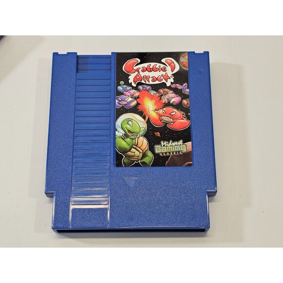 Midwest Gaming Classic Crabbie Attack Two Player NES Maker Video Game Cartrid - Picture 3 of 5